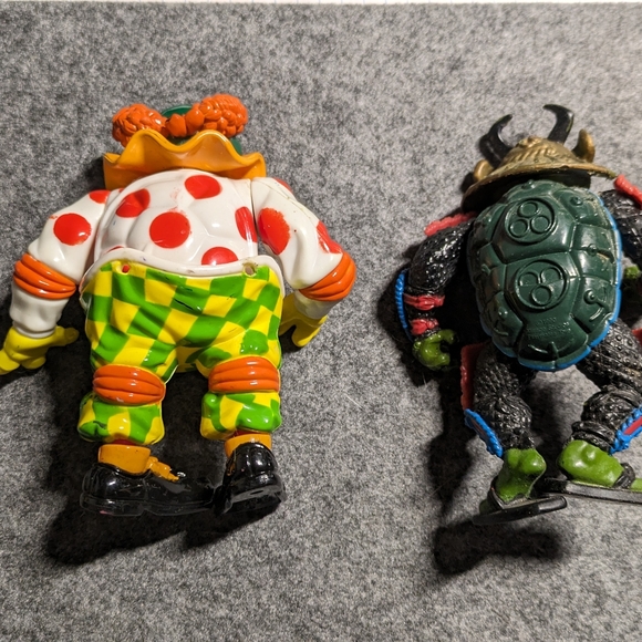 Tmnt figures clowning Mike and samurai Leo vintage - Picture 2 of 6